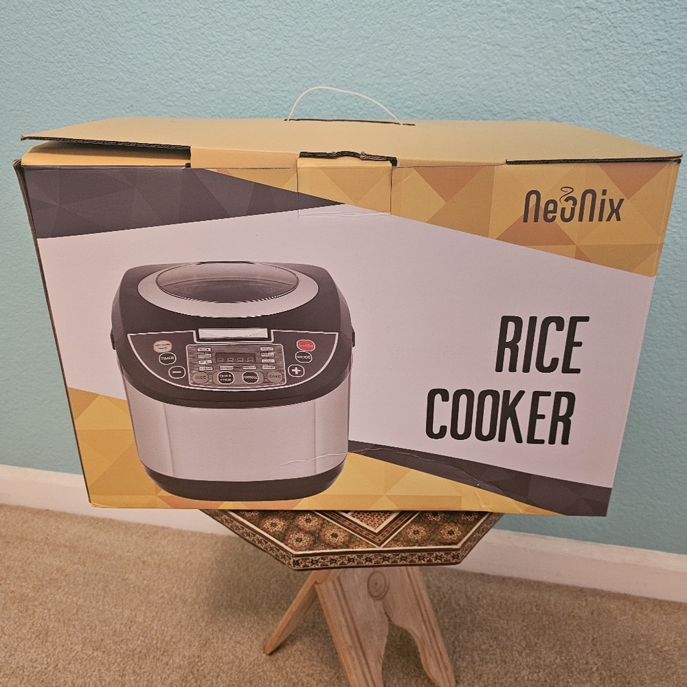 New 5 liter capacity rice cooker/8 functions/stainless steel/transparent lid